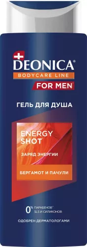 Гель для душа Deonica For Men энергетический выстрел 250 мл – 1