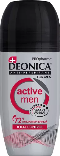 Дезодорант-антиперспирант шариковый Deonica For Men PROpharma Active 50 мл – 2