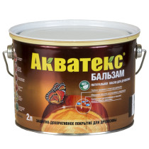 Масло для древесины Акватекс Бальзам натуральное Бесцветное 2.2 л