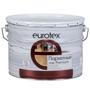 Лак паркетный Eurotex Premium бесцветный глянцевый 10 л