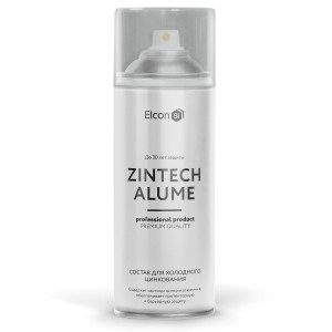 Грунт-эмаль Elcon Zintech Alume аэрозольный 520 мл