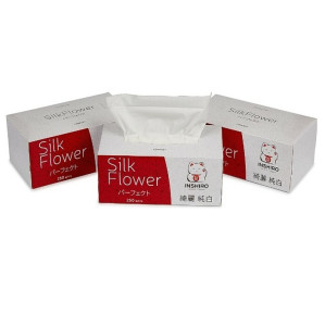 Салфетки бумажные Inshiro SilkFlower 2-х слойные 250 шт