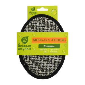Мочалка для душа Банные Штучки Мозаика 12.5х17.5 см