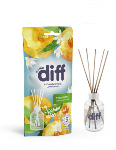 Аромадиффузор Diff Citrus coctail цитрусовый коктейль 50 мл 
