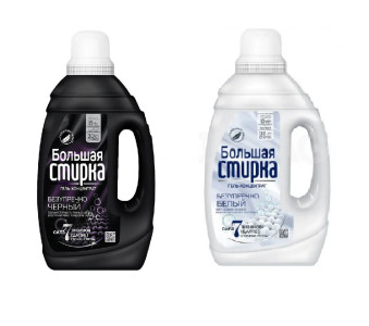 Гель для стирки Большая стирка Black 1.2 л + White Promo 1.2 л