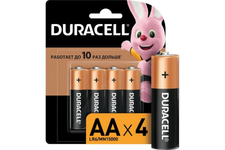 Батарейка DURACELL Alkaline Basic LR06-4BL  уп-4шт
