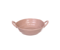 Тарелка Акварель керамическая цвет Розовый 21х17х5,5см