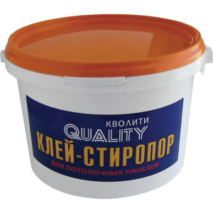Клей для потолочных панелей Quality для пенопласта и стиропора быстросхватывающийся 4 кг