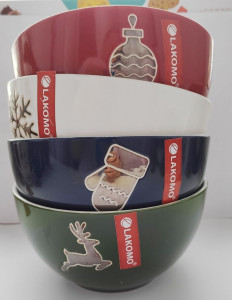 Салатник Lakomo New Year зеленый 14х8 см 610 мл