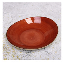 Тарелка Corsica orange керамическая 22х19.5х5 см
