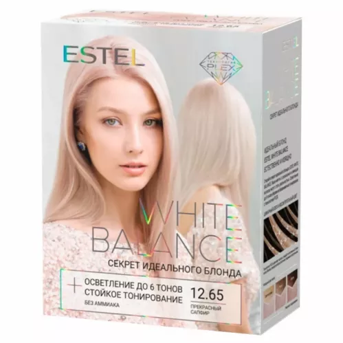 Краска для волос Estel White Balance Секрет идеального блонда тон 12.65 Прекрасный сапфир 350 мл – 1