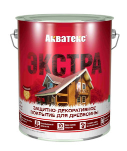 Защитно-декоративное покрытие для древесины Акватекс Экстра сосна 0.8 л - 1