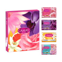 Подарочный набор Camay Коллекция Ароматов мыло с ароматом розы, черной орхидеи, грейпфрута, акватичных цветов 4 шт 85 гр