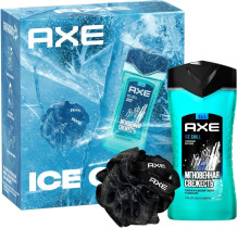 Подарочный набор Axe Ice Chill гель для душа 2в1 250 мл и мочалка для тела