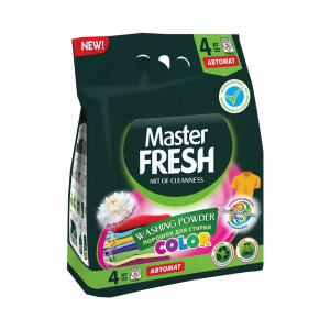 Стиральный порошок Master Fresh Color с энзимами безфосфатный 4 кг