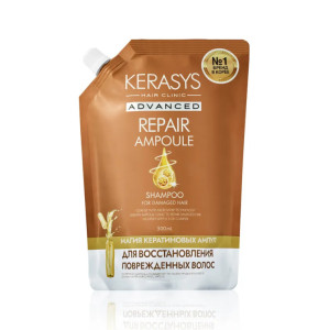 Шампунь для волос KeraSys Hair Clinic Advanced ампульный Восстановление мягкая упаковка 500 мл