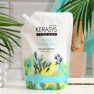 Шампунь для волос KeraSys Perfumed Line Шарм парфюмированный восстанавливающий с пантенолом мягкая упаковка 500 мл 