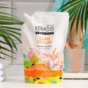 Шампунь для волос KeraSys Perfumed Line Гламур увлажняющий с коллагеном мягкая упаковка 500 мл