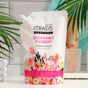 Шампунь для волос KeraSys Perfumed Line Флер увлажняющий с керамидами и ромашкой мягкая упаковка 500 мл
