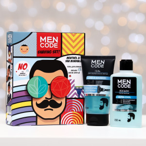 Подарочный набор MEN CODE Shaving гель для бритья 150 мл и лосьон после бритья 150 мл