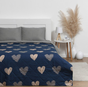 Покрывало LoveLife Golden hearts 2х-спальное микрофайбер 180х210 см