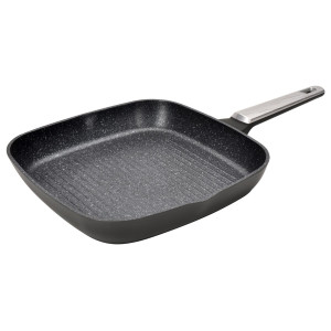Сковорода-гриль Regent Inox Linea Monti индукция кованный алюминий 28x28х4.3 см 