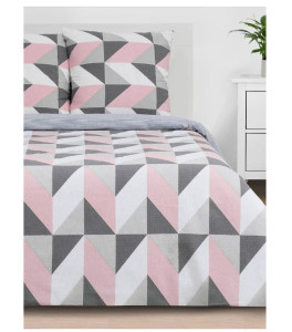 Комплект постельного белья Этель Pink illusion Евро - 1