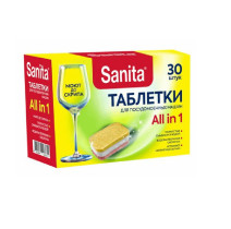 Таблетки для посудомоечных машин Sanita 30 шт