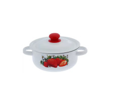 Кастрюля СтальЭмаль цвет Белый 1.5 л