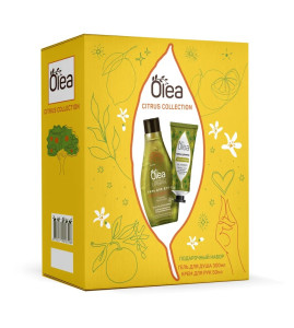 Подарочный набор Olea Citrus Collection Гель для душа Заряд бодрости 300мл и крем для рук Увлажняющий 50мл