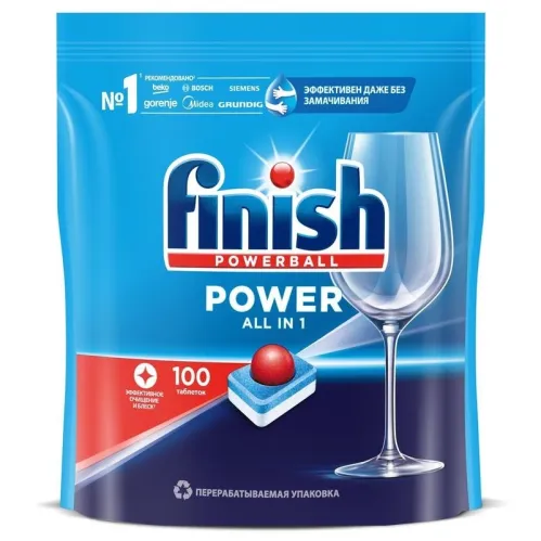 Таблетки для посудомоечных машин Finish Power 100 шт – 1