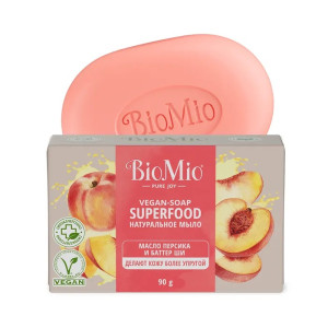 BioMio Bio-Soap Натуральное мыло Персик и ши /90