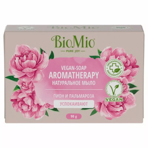 BioMio Bio-Soap Натуральное мыло Пион и пальмароза /90