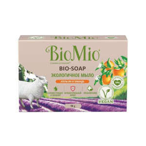 BioMio Bio-Soap Туалетное мыло Апельсин, лаванда и мята /90