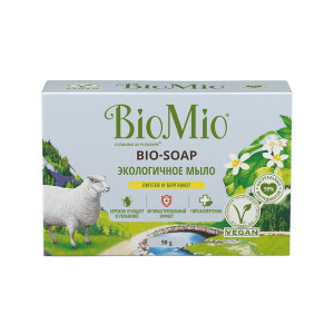 BioMio Bio-Soap Туалетное мыло Литсея и бергамот /90