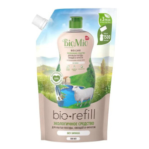 BioMio Bio-Care ср-во д/мытья посуды без запаха запасной блок /500