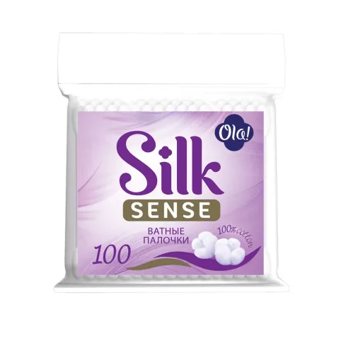 Ватные палочки Ola! Silk Sense в пакете 100 шт – 1