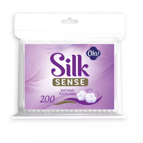 Ватные палочки Ola! Silk Sense в пакете 200 шт – 1