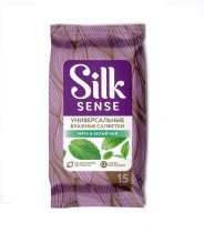Салфетки влажные Ola! Silk Sense универсальные Белый чай и Мята 15 шт