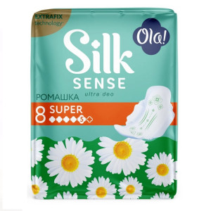 Прокладки гигиенические Ola! Silk Sense солнечная ромашка 8 шт