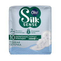 Прокладки гигиенические Ola! Silk Sense шелковая сеточка 10 шт