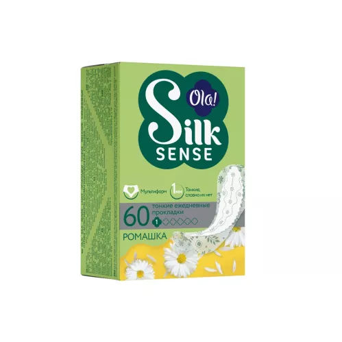 Прокладки ежедневные Ola! Silk Sense стринг-мультиформ ромашка 60 шт – 1