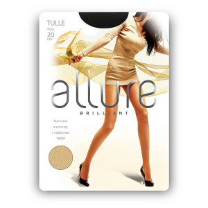 Аллюр Колготки TULLE в мелк.сетку, GLASE 20 den р.2/3