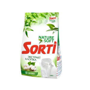 Стиральный порошок Sorti Экстракт хлопка Автомат 2.4 кг