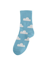 Носки MilotaBox женские Cloudiness голубой размер 35-40