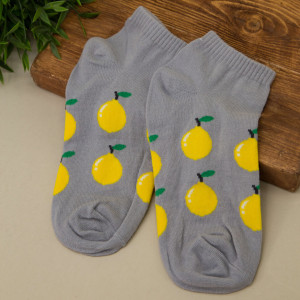 Носки MilotaBox женские Lemon серый размер 35-40