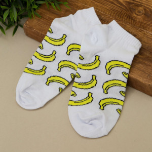Носки iLikeGift Banana женский цвет белый размер 35-40