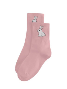 Носки iLikeGift Cute bunny женские цвет розовый размер 35-40