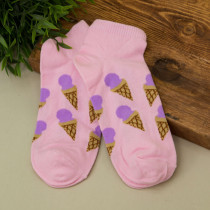 Носки iLikeGift Ice cream horn женские цвет розовый размер 35-40