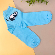 Носки iLikeGift Panda женские цвет голубой размер 35-40